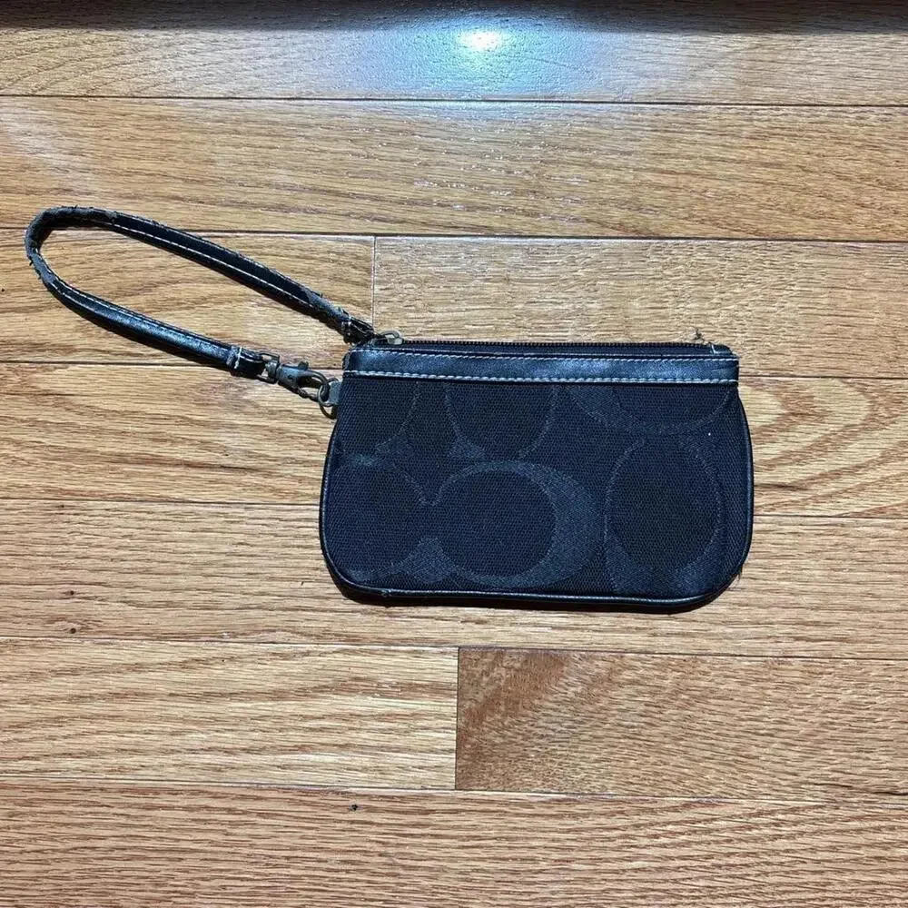 Coach Women's Black Wristlet